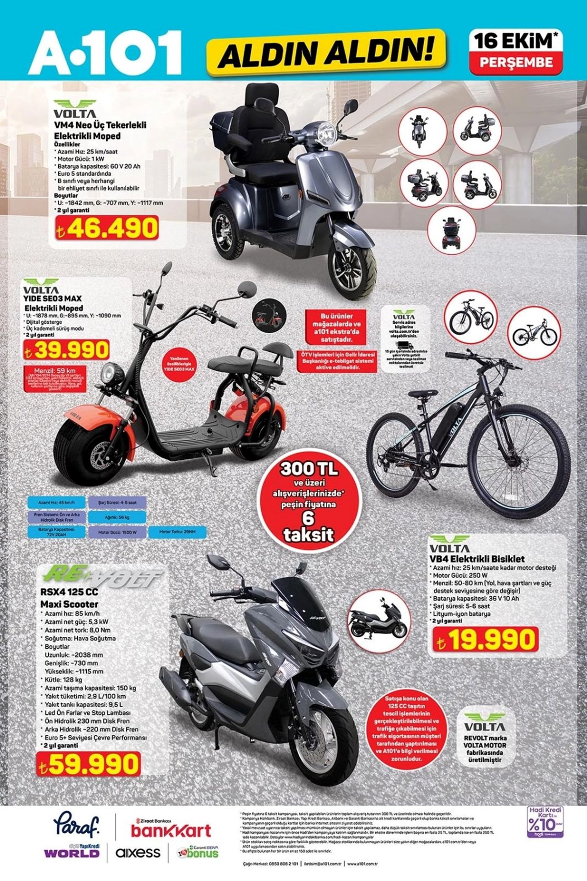A101 aktüel ürünler kataloğu 16 Ekim 2025: 65 inç HD televizyon, kablosuz şarj standı, su sebili, keman, 125 cc scooter ve tamirat aletleri geliyor - görsel 4