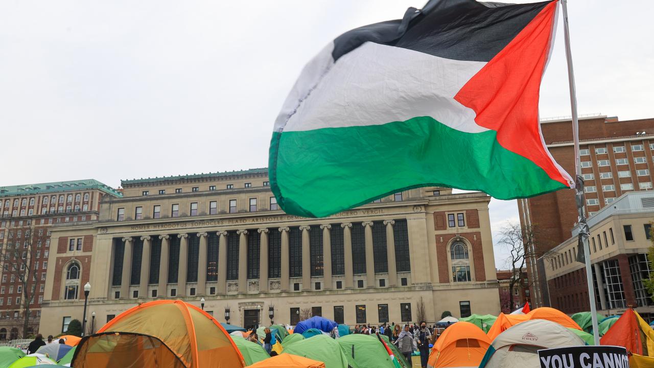 İsrail Columbia Üniversitesi'nde protesto düzenledi