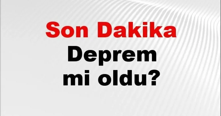 Son dakika deprem mi oldu? Az önce deprem nerede oldu? İstanbul, Ankara, İzmir ve il il AFAD son depremler 25 Kasım 2025