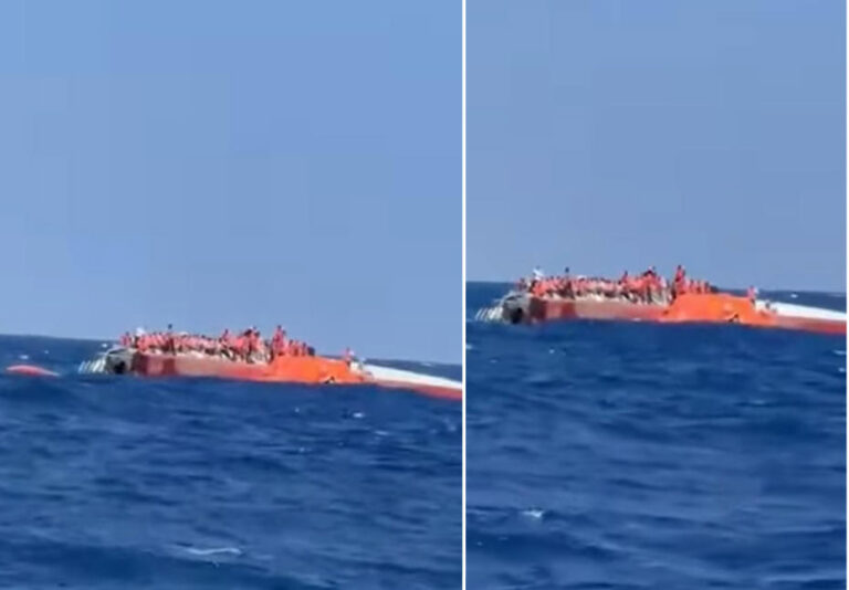 Girne açıklarında katamaran tipi Türk yolcu gemisi alabora oldu. İşte ilk görüntüler